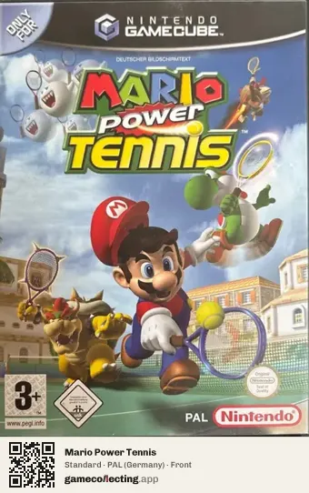 Mario Power Tennis Nintendo GameCube, Germany box front