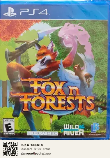 FOX n FORESTS PlayStation 4, NTSC box front