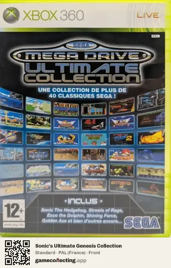 Sonic's Ultimate Genesis Collection Xbox 360, France box front