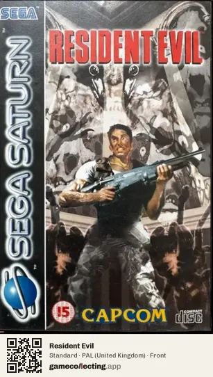 Resident Evil Sega Saturn, United Kingdom box front