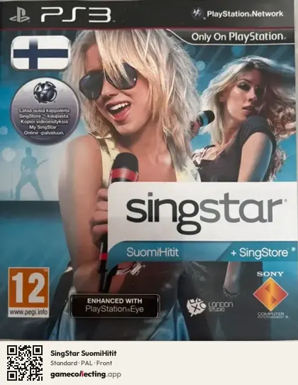 SingStar SuomiHitit PlayStation 3, PAL box front