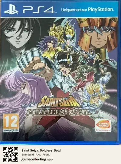 Saint Seiya: Soldiers' Soul PlayStation 4, PAL box front