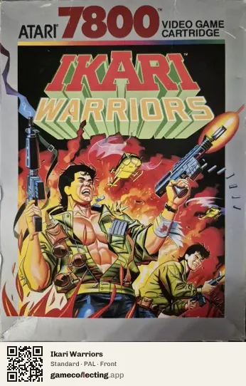Ikari Warriors Atari 7800, PAL box front