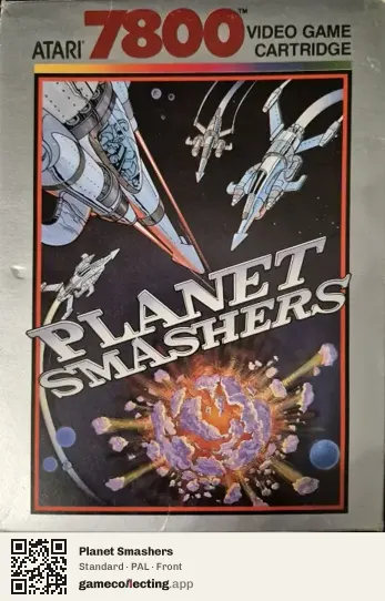 Planet Smashers Atari 7800, PAL box front
