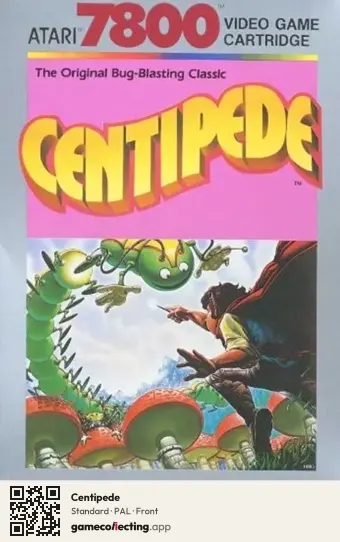 Centipede Atari 7800, PAL box front