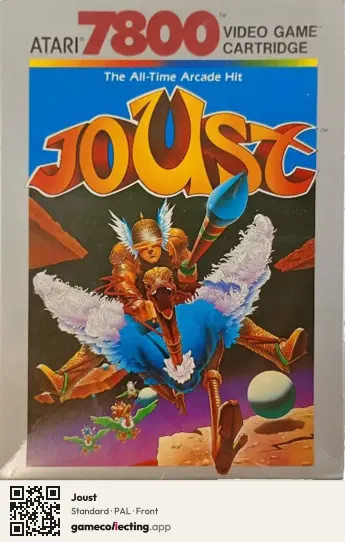 Joust Atari 7800, PAL box front