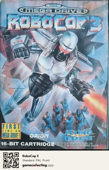 RoboCop 3 Sega Mega Drive / Genesis, PAL box front