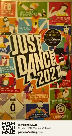 Just Dance 2021 Nintendo Switch, Germany box front