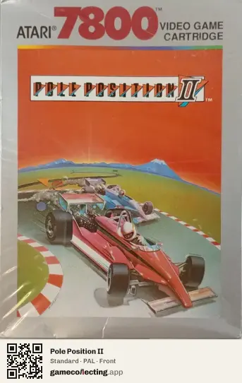 Pole Position II Atari 7800, PAL box front