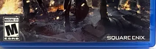 NieR: Automata, the ESRB box on its front
