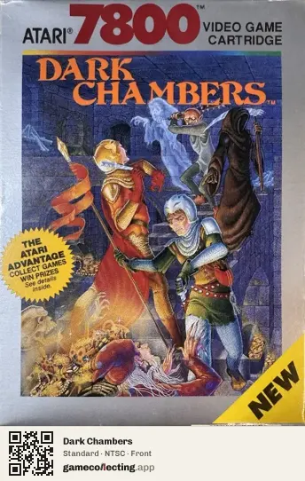 Dark Chambers Atari 7800, NTSC box front
