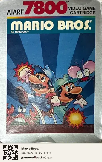 Mario Bros. Atari 7800, NTSC box front