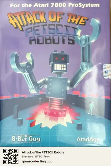 Attack of the PETSCII Robots Atari 7800, NTSC box front