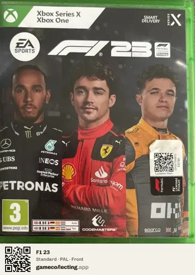 F1 23 Xbox Series X, PAL box front