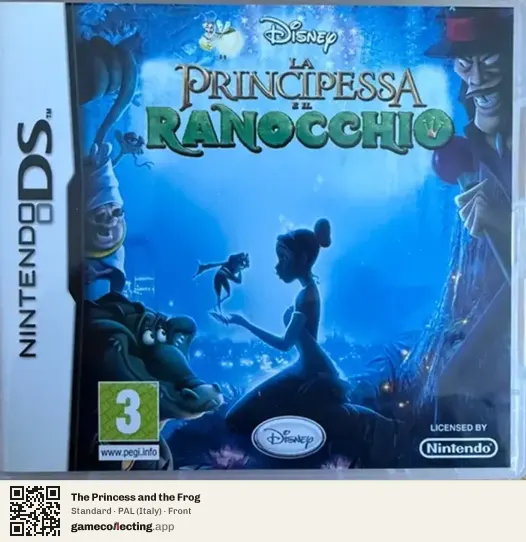 The Princess and the Frog Nintendo DS, Italy box front