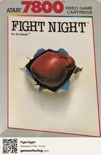 Fight Night Atari 7800, PAL box front