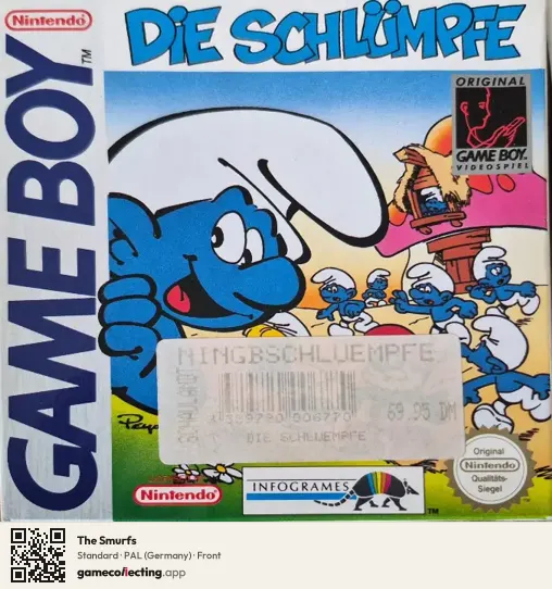 The Smurfs Game Boy, Germany box front