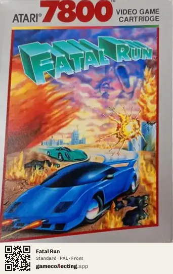 Fatal Run Atari 7800, PAL box front