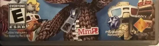 LittleBigPlanet 2, the ESRB box on its front