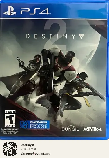 Destiny 2 PlayStation 4, NTSC box front