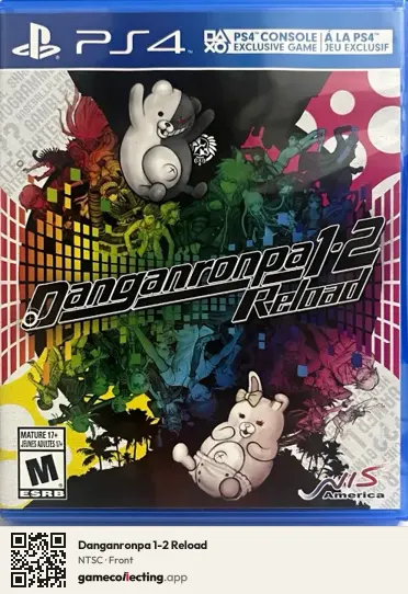 Danganronpa 1-2 Reload PlayStation 4, NTSC box front