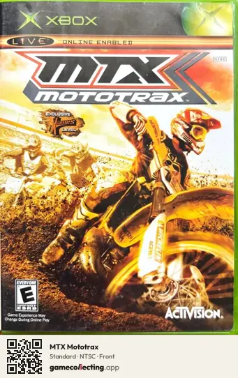 MTX Mototrax Xbox, NTSC box front
