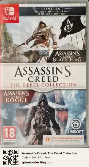 Assassin's Creed: The Rebel Collection Nintendo Switch, PAL box front