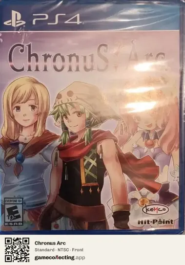 Chronus Arc PlayStation 4, NTSC box front