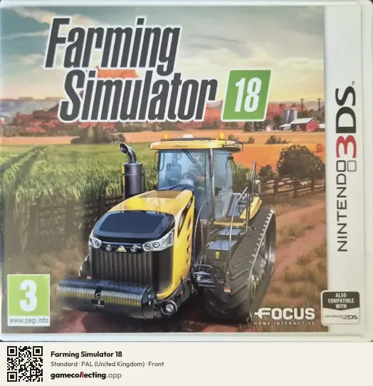 Farming Simulator 18 Nintendo 3DS, United Kingdom box front