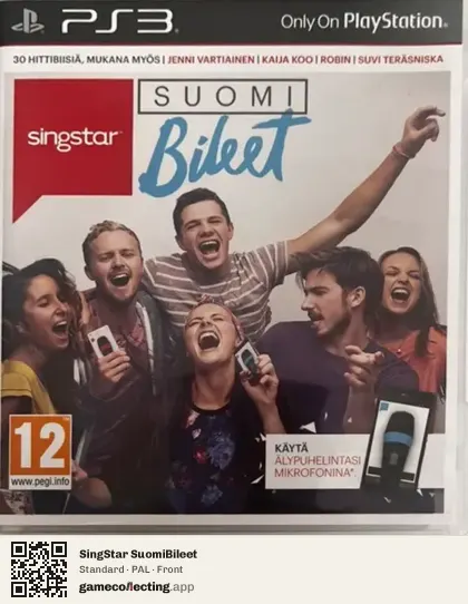 SingStar SuomiBileet PlayStation 3, PAL box front