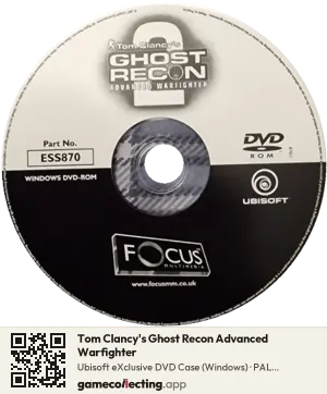 Tom Clancy's Ghost Recon Advanced Warfighter Computer, PAL disc