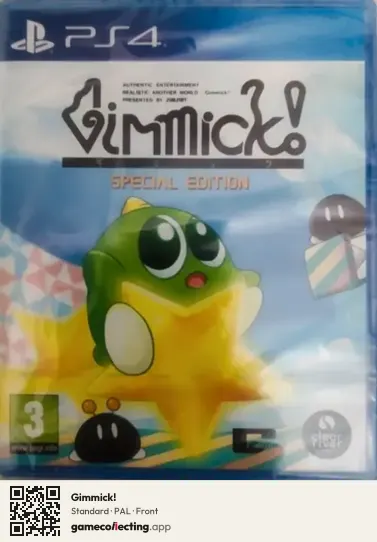 Gimmick! PlayStation 4, PAL box front