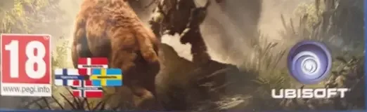 Far Cry Primal, the PEGI square on its front