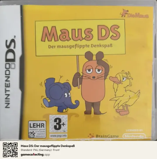 Maus DS: Der mausgeflippte Denkspaß Nintendo DS, Germany box front