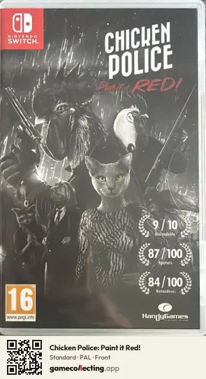 Chicken Police: Paint it Red! Nintendo Switch, PAL box front
