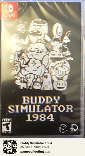 Buddy Simulator 1984 Nintendo Switch, NTSC box front