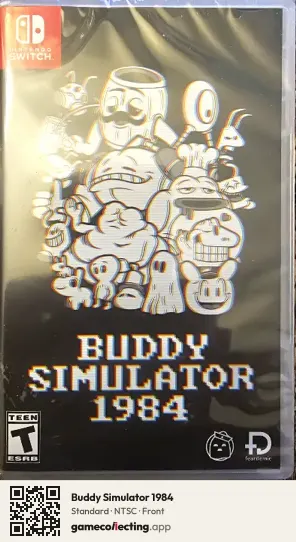 Buddy Simulator 1984 Nintendo Switch, NTSC box front