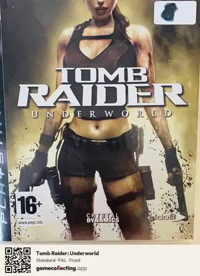 Tomb Raider: Underworld PlayStation 3, PAL box front