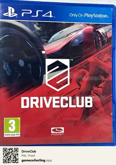 DriveClub PlayStation 4, PAL box front