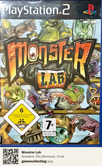 Monster Lab PlayStation 2, Germany box front
