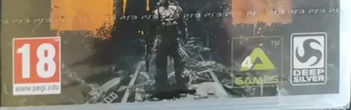 Metro: Last Light, the PEGI square on its front