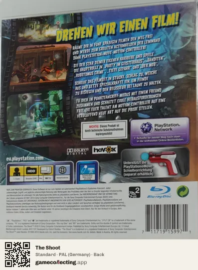 The Shoot PlayStation 3, Germany box back