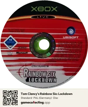 Tom Clancy's Rainbow Six: Lockdown Xbox, PAL disc