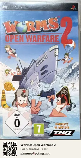Worms: Open Warfare 2 PlayStation Portable, Germany box front