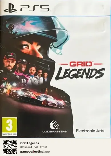 Grid Legends PlayStation 5, PAL box front