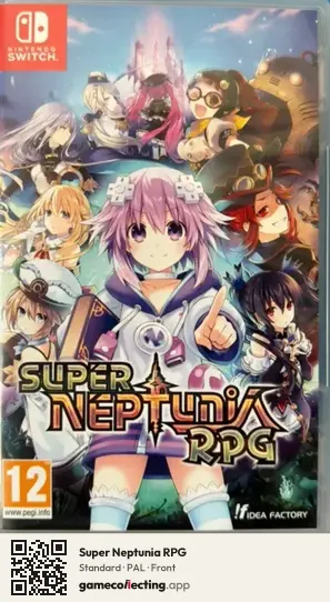 Super Neptunia RPG Nintendo Switch, PAL box front