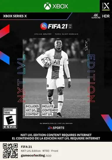 FIFA 21 Xbox Series X, NTSC box front