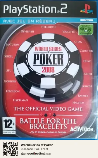 World Series of Poker PlayStation 2, PAL box front