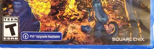 Octopath Traveler II, the ESRB box on its front