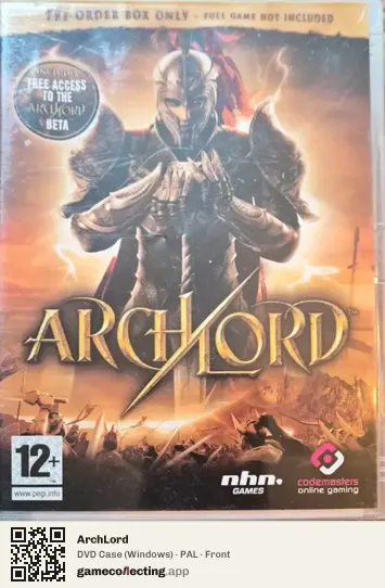 ArchLord Computer, PAL box front